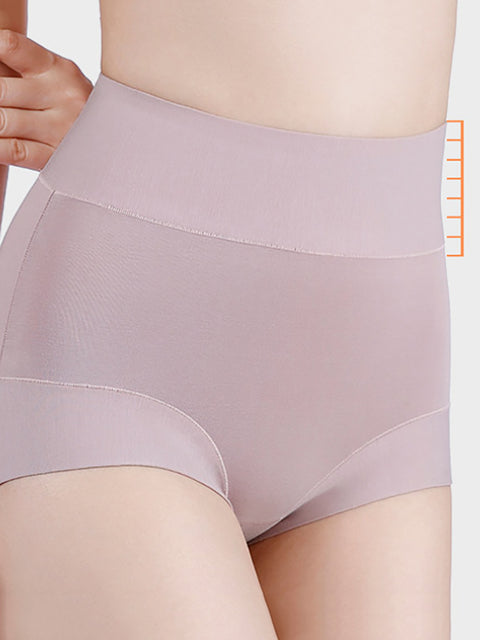 2 Pieces Women Casual High Waist Cotton Underwear