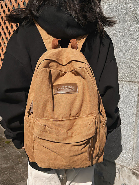 Casual Large Capacity Canvas Backpack