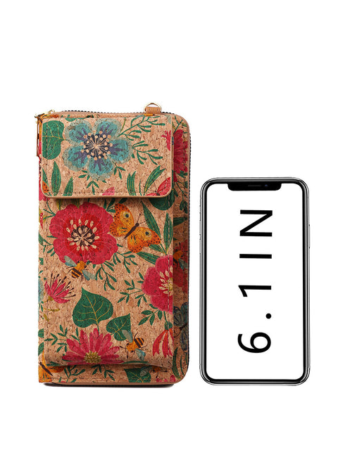 Bohemia Flower Multifunction Mobile Phone Bag Wallet