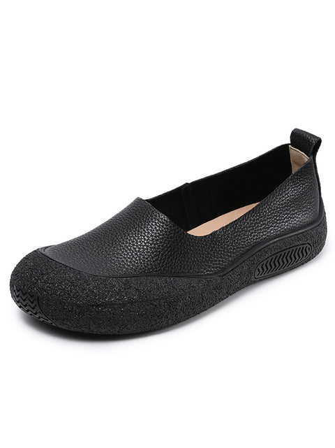 Women Vintage Soft Leather Flat Shoes