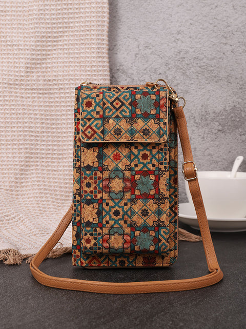 Bohemia Flower Multifunction Mobile Phone Bag Wallet