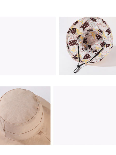 Women Casual Sunproof Dual-side Wearing Hat