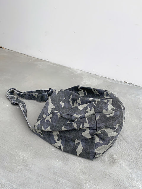 Women Artsy Camouflage Washed Shoulder Bag Crossbody Bag