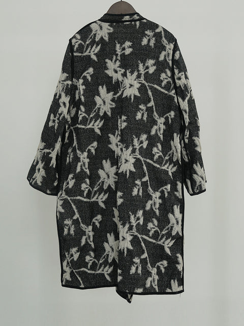 Vintage Reversible Wear Jacquard Loose Cheongsam Coat